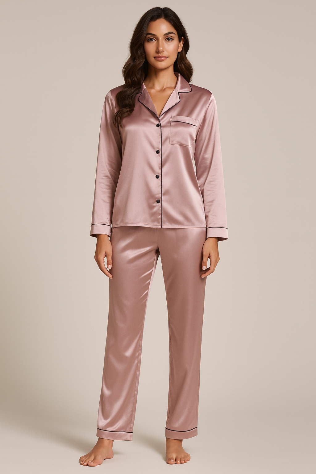 Pyjama femme 100 % satin Amourelys