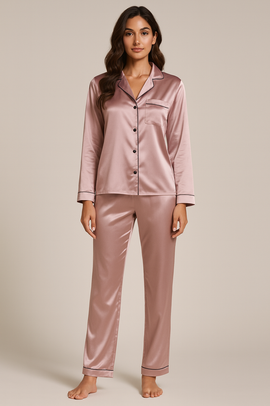 Pyjama femme 100 % satin Amourelys