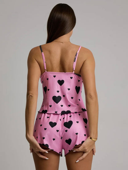 Pyjama Femme – Ensemble Léger Sexy Short & Débardeur Amourelys