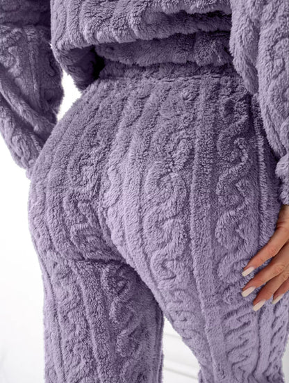 Pyjama d’Hiver en Polaire – Ensemble Chaud Et Confortable de Nuit