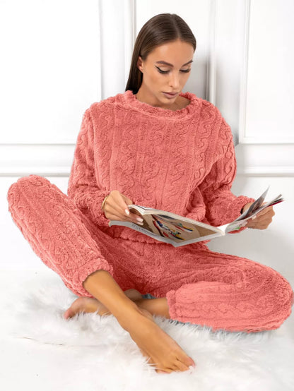 Pyjama d’Hiver en Polaire – Ensemble Chaud Et Confortable de Nuit