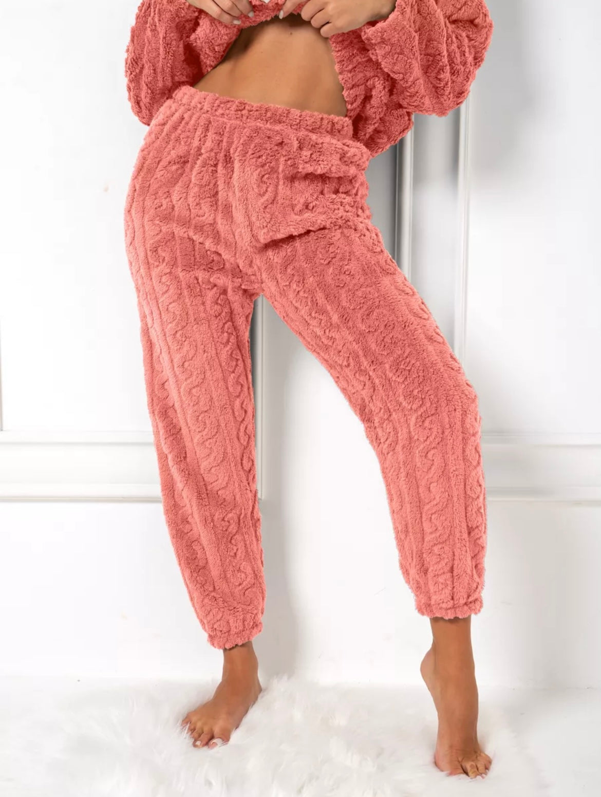Pyjama d’Hiver en Polaire – Ensemble Chaud Et Confortable de Nuit