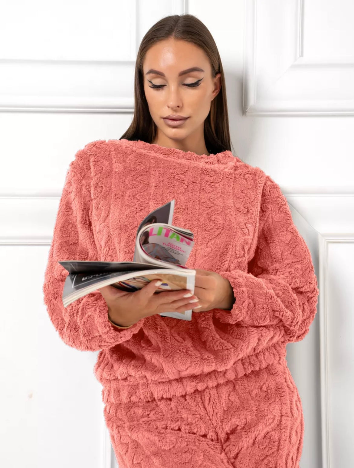 Pyjama d’Hiver en Polaire – Ensemble Chaud Et Confortable de Nuit