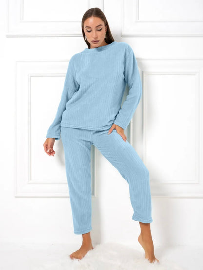 Pyjama d’Hiver en Polaire – Ensemble Chaud Et Confortable de Nuit