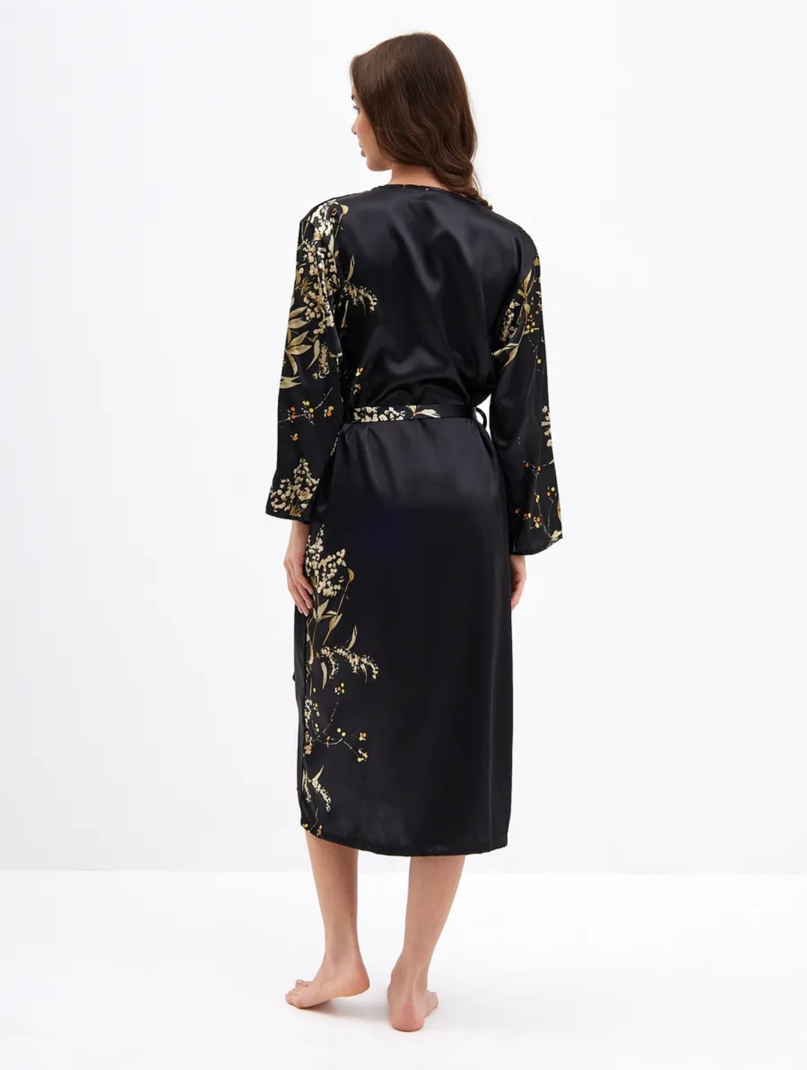 Nuisette et kimono satin élégant