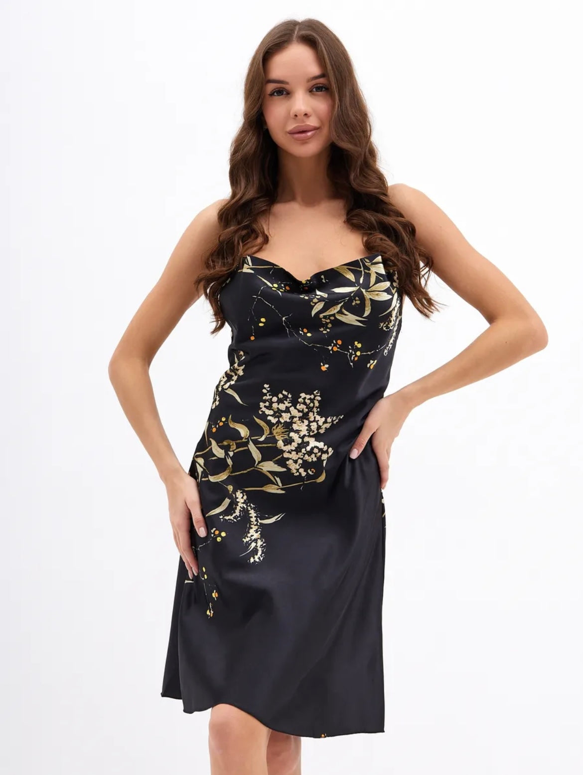 Nuisette et kimono satin élégant