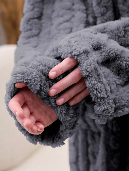 Robe de chambre polaire femme – Chaleur douce & confort absolu