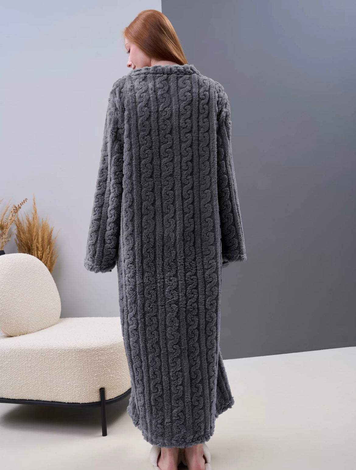 Robe de chambre polaire femme – Chaleur douce & confort absolu