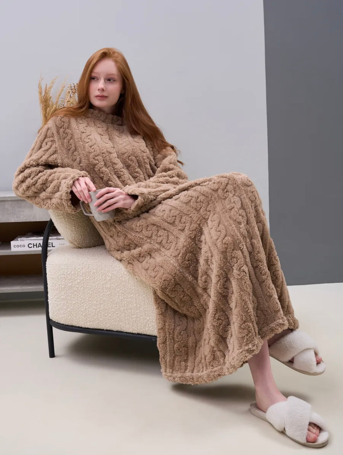 Robe de chambre polaire femme – Chaleur douce & confort absolu