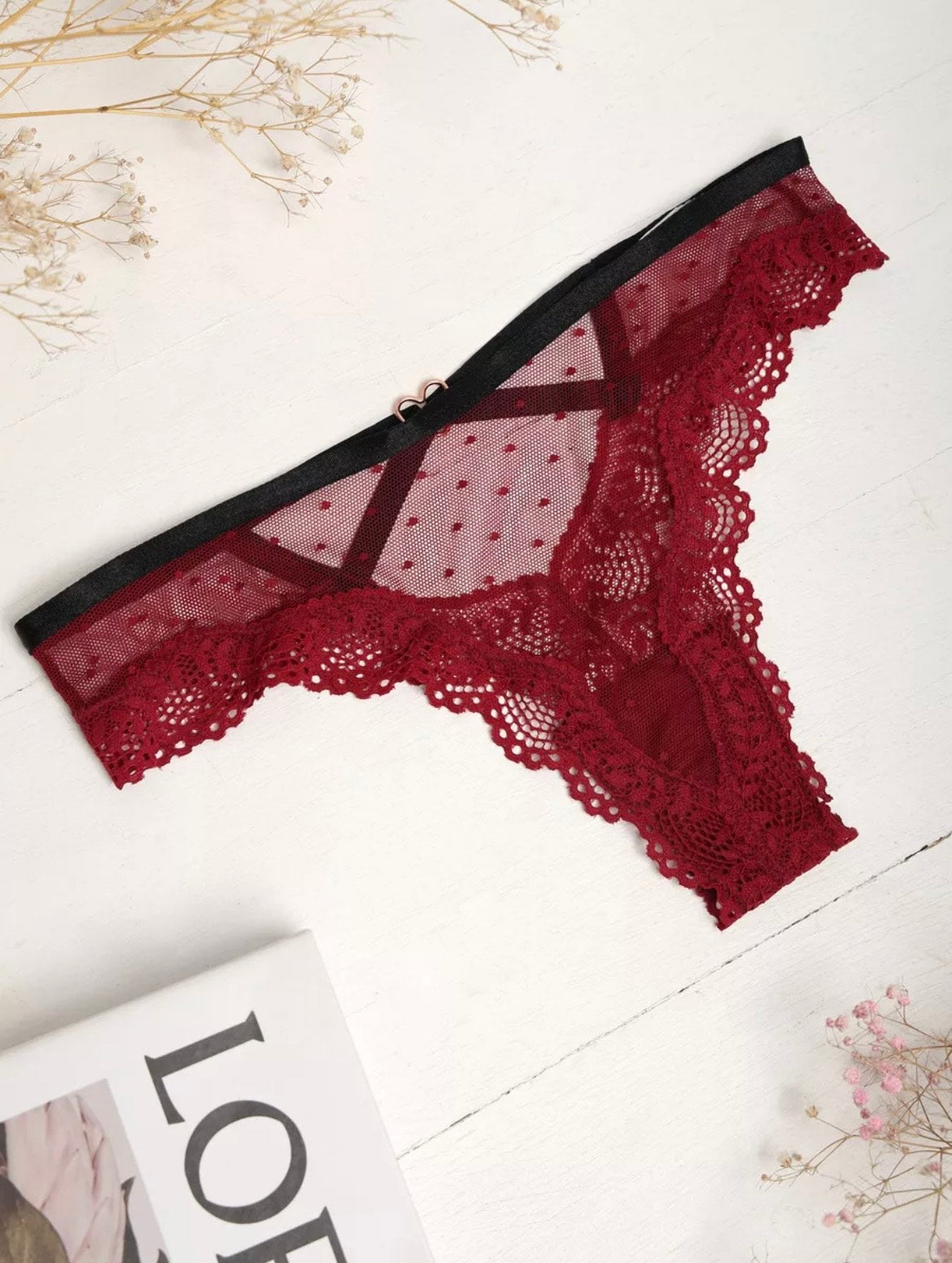 String femme en dentelle transparente – Sexy et sans couture