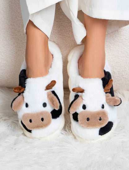 Pantoufles d’hiver en peluche pour femmes – Chaudes, confortables