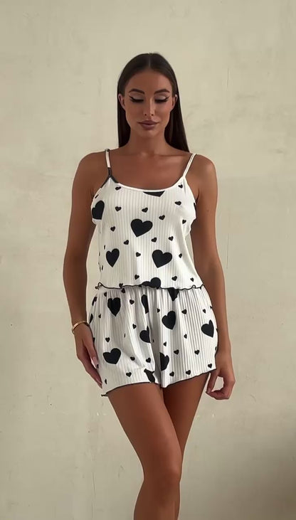 Pyjama Femme – Ensemble Léger Sexy Short & Débardeur Amourelys