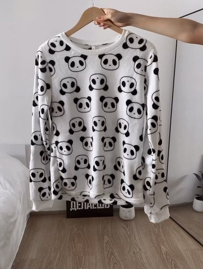 Pyjama Polaire Femme Panda – Doux, Chaud & Irrésistible